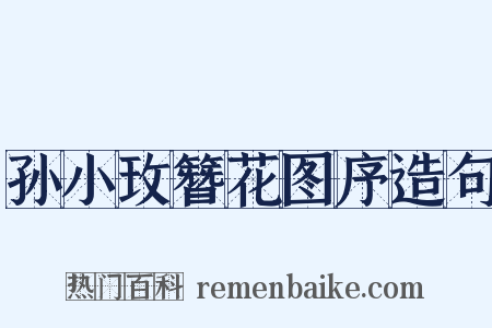 孙小玫簪花图序造句是什么意思的图片